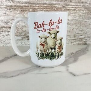 Sheep Bah-la-la-la-la-la-la Christmas 15 oz Ceramic Coffee Mug